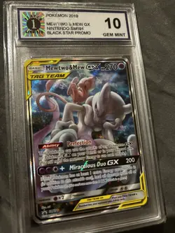Mewtwo and Mewgx Nintendo Black Star Movie Promo gem mint 10 Pokemon Card Rare - Image 7
