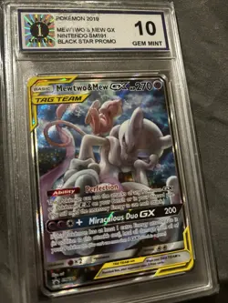 Mewtwo and Mewgx Nintendo Black Star Movie Promo gem mint 10 Pokemon Card Rare - Image 8