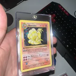 Pokémon Ninetales TCG Holo Rare Card Base Set, Shadowless, First Edition - Image 3