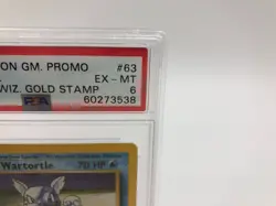 2000 POKEMON GAME PROMO Trading Card WARTORTLE #63/130 WIZARD GOLD STAMP PSA 6 - Image 11