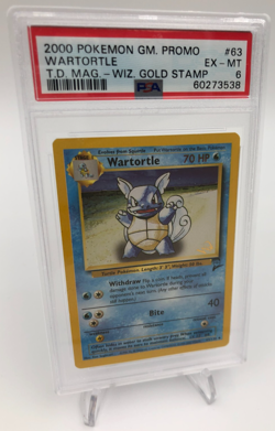 2000 POKEMON GAME PROMO Trading Card WARTORTLE #63/130 WIZARD GOLD STAMP PSA 6 - Image 13