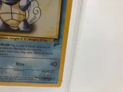 2000 POKEMON GAME PROMO Trading Card WARTORTLE #63/130 WIZARD GOLD STAMP PSA 6 - Image 7