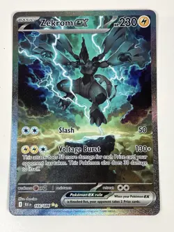 Pokemon TCG Black Bolt and White Flare Zekrom EX English SIR 166/086 - Image 13