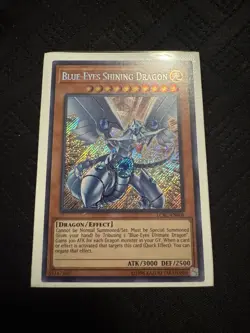 Yugioh Blue-Eyes Shining Dragon LCKC-EN008 Secret Rare NM - Image 2