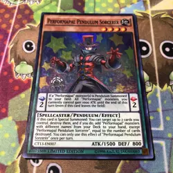 Yugioh Performapal Pendulum Sorcerer Super Rare CT13-EN007 Lightly Played - Image 2