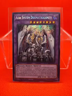 YuGiOh! Alba System Dogmatikalamity *Secret Rare* Monster Mayhem #BLMM-EN011 - Image 1