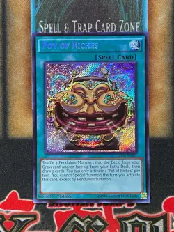 Yugioh Pot Of Riches SECE-EN063 Secret Rare 1st Ed LP - Image 2