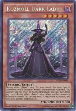 Yugioh! LP Kozmoll Dark Lady - SHVI-EN083 - Secret Rare - 1st Edition Lightly Pl - Image 2