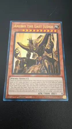 Yu-Gi-Oh Set - Maze Of The Masters -Anubis the Last Judge MZTM-EN003-Ultra Rare - Image 1