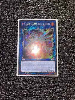 Yugioh Heavymetalfoes Electrumite RA04-EN292 Platinum Secret Rare 1st Near Mint - Image 1