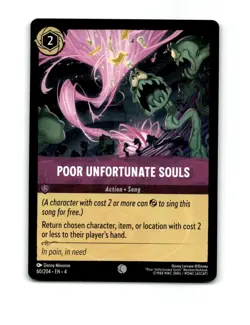 Poor Unfortunate Souls 60/204 Ursula's Return Disney Lorcana Trading Card - Image 1