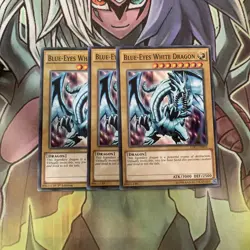 LDK2-ENK01 x3 Blue-Eyes White Dragon Common Excellent Condition Yugioh - Image 3
