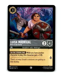 Disney Lorcana Luisa Madrigal Trading Card 184/204 - Image 1