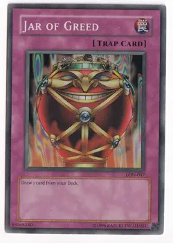 1x (MP) - Jar of Greed - LON-047 - Super Rare - Unlimited YuGiOh - Image 1