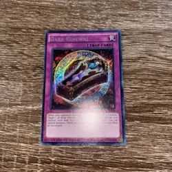 YuGiOh Trap Card Dark Renewal YGLD-ENB00 Limited Edition Secret Rare - Image 1