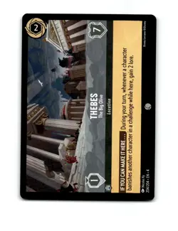 Disney Lorcana Thebes Location Trading Card 204/204 - Image 1