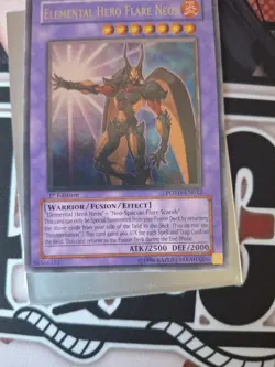 Yugioh. Elemental Hero Flare Neos - POTD-EN032 - Ultimate Rare 1st Edition NM - Image 3