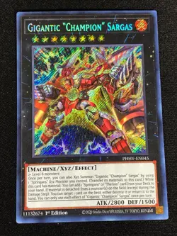 Yugioh Gigantic "Champion" Sargas PHHY-EN045 1ST SECRET (NM) - Image 1