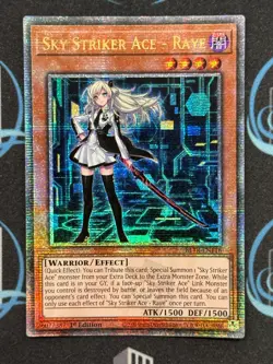 Yugioh Sky Striker Ace - Raye BLTR-EN116 Quarter Century Rare 1st Ed NM EU Print - Image 3