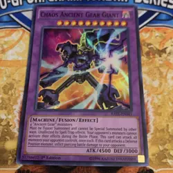 Yugioh Chaos Ancient Gear Giant RATE-EN041 1st Edition NM - Image 1