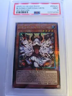 Blazing Cartesia, the Virtuous (New Art) (Quarter Century Secret Rare) RA04-EN041 Quarter Century Stampede 1st Edition - Image 2