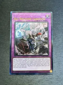 YuGiOh! Big Welcome Labrynth RA04 - Misprint Error Name Shift 1st Ed - Image 1