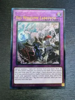 YuGiOh! Big Welcome Labrynth RA04 - Misprint Error Name Shift 1st Ed - Image 11