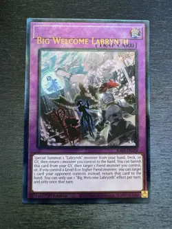 YuGiOh! Big Welcome Labrynth RA04 - Misprint Error Name Shift 1st Ed - Image 2