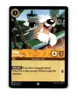 Disney Lorcana Max Loyal Sheep Dog Trading Card 14/204 - Image 1