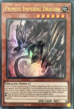 Primite Imperial Dragon - Ultra Rare 1st Edition ROTA-EN013 YuGiOh TCG Card - Image 2