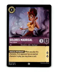Disney Lorcana Dolares Madrigal Trading Card 41/204 - Image 1
