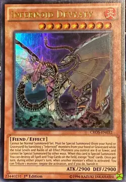 Infernoid Devyaty - Crossed Souls Cros-En032 1st Edition Ultra Rare YuGiOh Card - Image 1