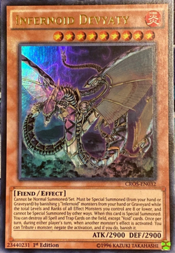 Infernoid Devyaty - Crossed Souls Cros-En032 1st Edition Ultra Rare YuGiOh Card - Image 2