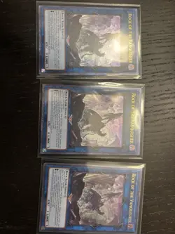 Yu-Gi-Oh! TCG Rock of The Vanquisher Ultimate Rare x3 - Image 1