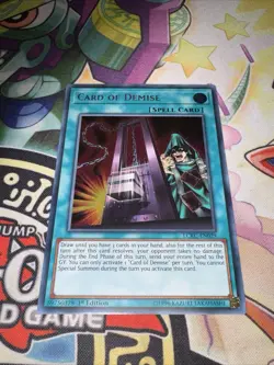 LCKC-EN029 Card Of Demise Secret Rare 1st Edition NM Yugioh Card - Image 3