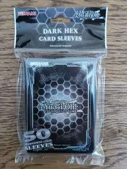 50 Yugioh Official Konami DARK HEX CARD SLEEVES Deck Protectors Duelist tcg game - Image 3