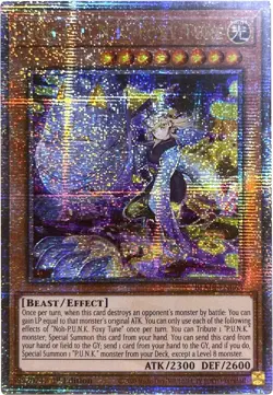 Noh-P.U.N.K. Foxy Tune (Quarter Century Secret Rare) BLMR-EN063 Battles of Legend: Monstrous Revenge 1st Edition - Image 1
