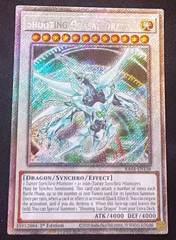 YuGiOh! Shooting Quasar Dragon RA04-EN158 Platinum Secret Rare - Near Mint - Image 2