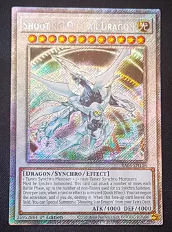 YuGiOh! Shooting Quasar Dragon RA04-EN158 Platinum Secret Rare - Near Mint - Image 4