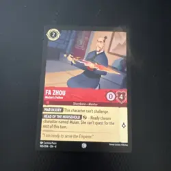 Disney Lorcana Fa Zhou Trading Card 105/204 - Image 1