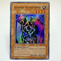 Yugioh Gearfried The Iron Knight PSV-101 Unlimited Super Rare Holo INK DOTS - NM - Image 3