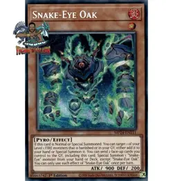 Yugioh! 1x Snake-Eye Oak MP24-EN111 Prismatic Secret Rare 1st Ed NM - Image 1