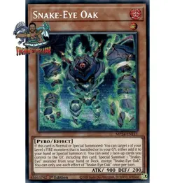 Yugioh! 1x Snake-Eye Oak MP24-EN111 Prismatic Secret Rare 1st Ed NM - Image 2