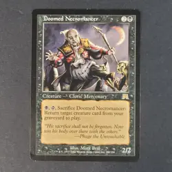 MTG - Doomed Necromancer - Onslaught - LP - Vintage 2002  - Magic The Gathering - Image 2