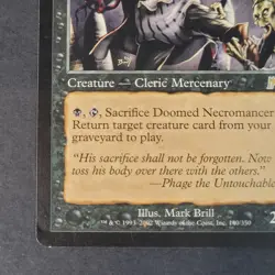 MTG - Doomed Necromancer - Onslaught - LP - Vintage 2002  - Magic The Gathering - Image 4