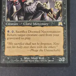 MTG - Doomed Necromancer - Onslaught - LP - Vintage 2002  - Magic The Gathering - Image 5