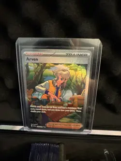 PokÃ©mon TCG Scarlet & Violet Arven #249/198 Ultra Rare Full Art Holo Card - Image 3