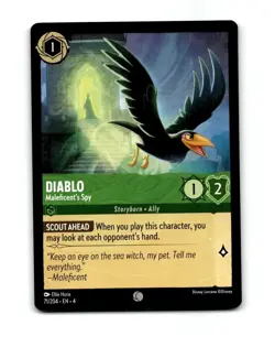 Disney Lorcana Diablo Trading Card 71/204 - Image 1