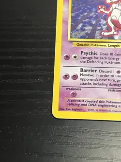Pokemon TCG Mewtwo 10/130  Base Set 2 Holo Rare Vintage Card WOTC 2000 LP - Image 6