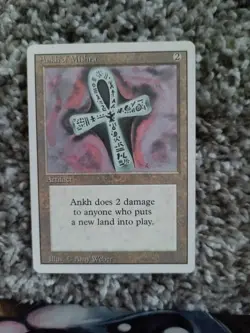 Ankh of Mishra MTG Magic the Gathering Revised Edition Artifact Card - Image 1